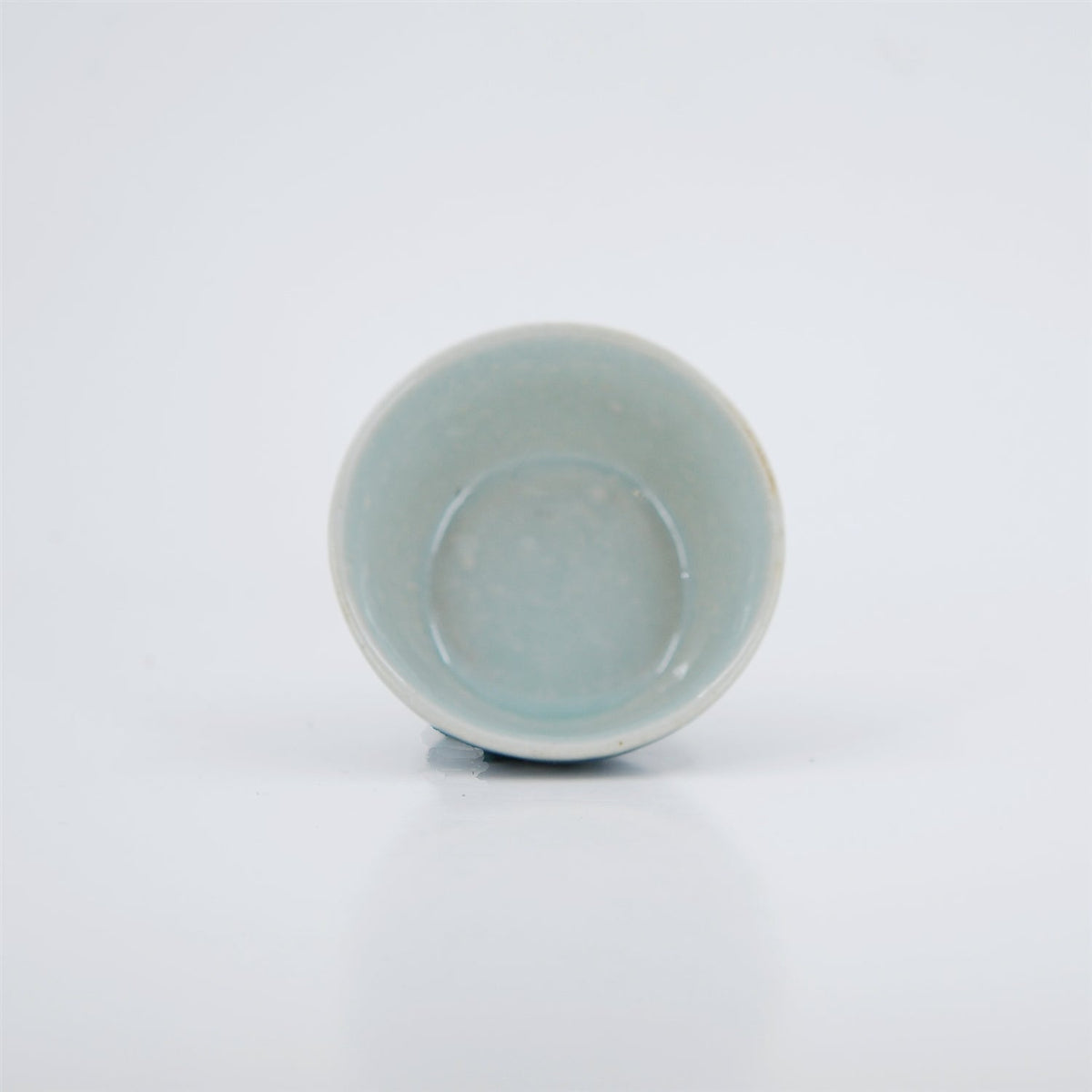 Handmade Wood Fired Chinese Antique Style Porcelain Tea Cup Crane in Window #1