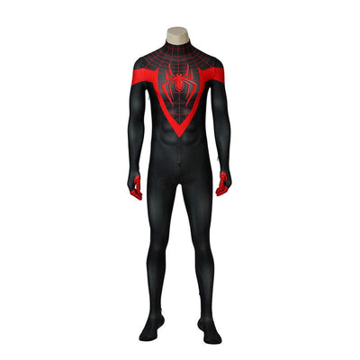 Movie Spider-Man: Into the Spider-Verse Miles Morales Elastic Force Jumpsuit Cosplay Costume