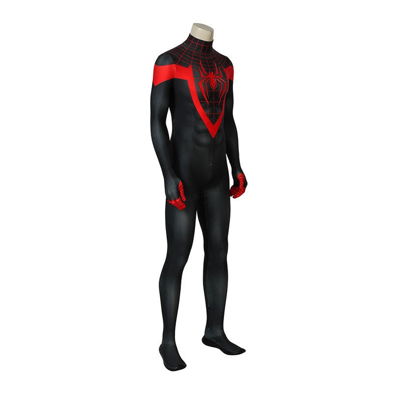 Movie Spider-Man: Into the Spider-Verse Miles Morales Elastic Force Jumpsuit Cosplay Costume