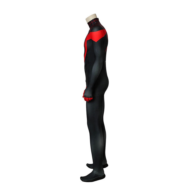 Movie Spider-Man: Into the Spider-Verse Miles Morales Elastic Force Jumpsuit Cosplay Costume