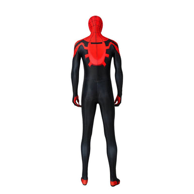 Anime Spiderman: Superior Spider Man Elastic Force Jumpsuit Cosplay Costume with Free Headgear