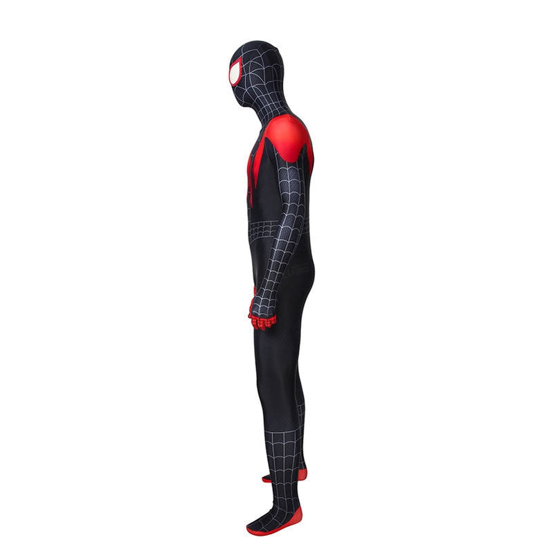 Movie Spider-Man: Into the Spider-Verse Miles Morales Cosplay Costume with Free Headgear