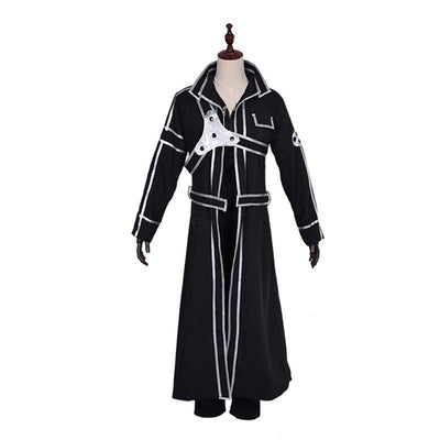 Anime SAO Sword Art Online Kirigaya Kazuto Kirito Cosplay Costume