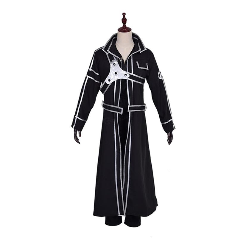 Anime SAO Sword Art Online Kirigaya Kazuto Kirito Cosplay Costume