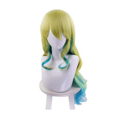Miss Kobayashi's Dragon Maid Lucoa Long Wavy Mixed Green Cosplay Wigs