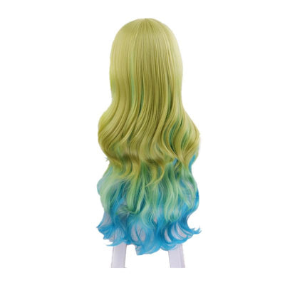 Miss Kobayashi's Dragon Maid Lucoa Long Wavy Mixed Green Cosplay Wigs