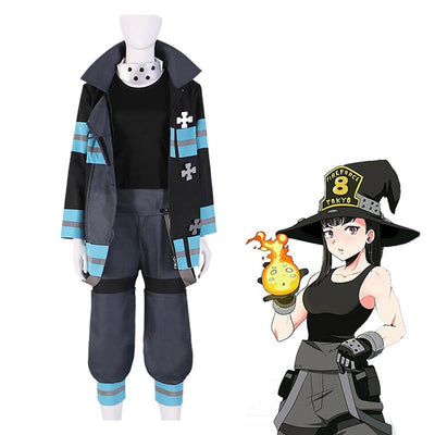 Fire Force Maki Oze Fire Suit Cosplay Costume