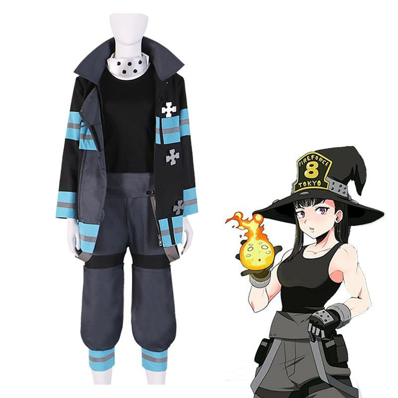 Fire Force Maki Oze Fire Suit Cosplay Costume