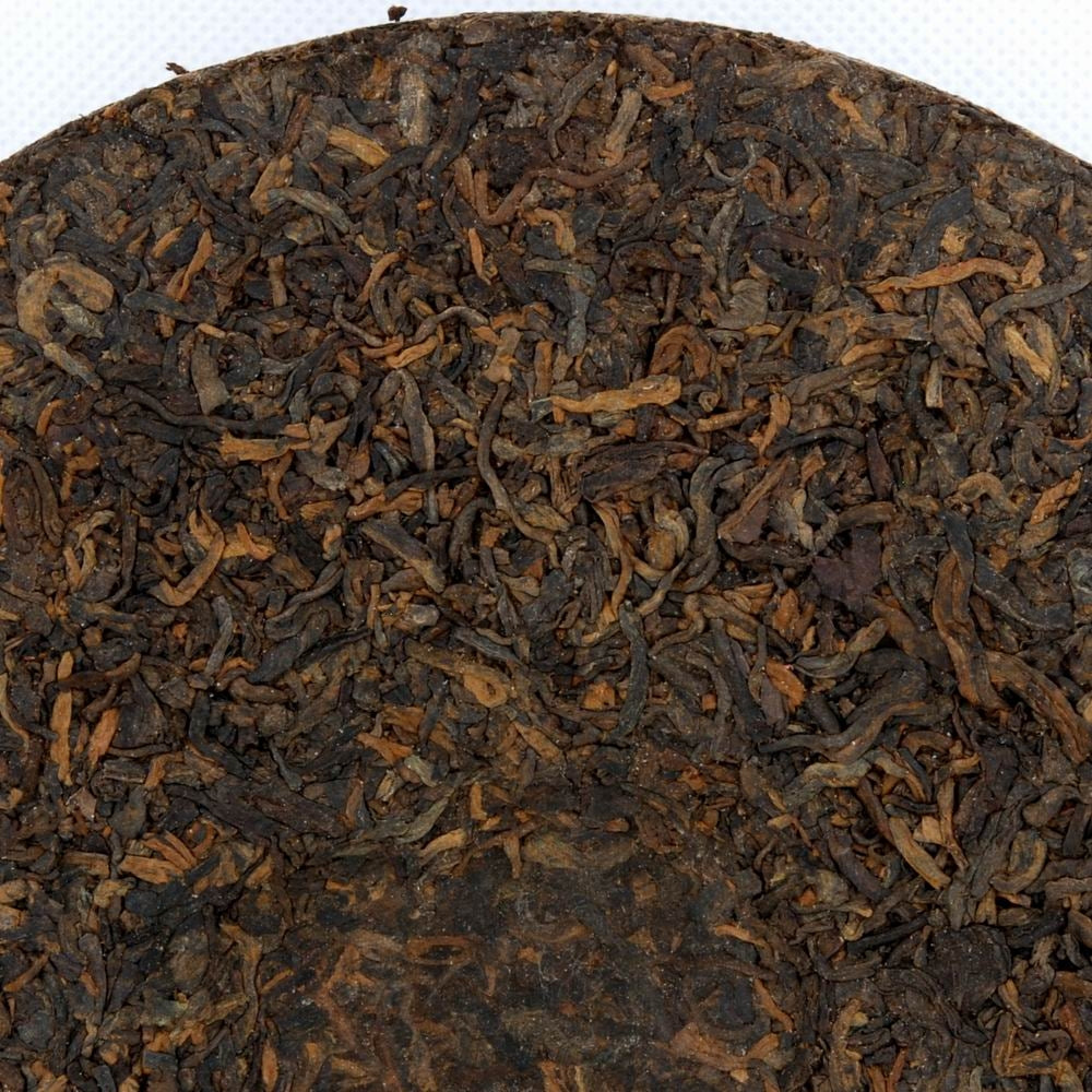 Pu-Erh Iron Mold Tea Cake, Golden Tips (Jin Ya), Chuan Long Tea Factory, 2003 (Ripe/Shou)