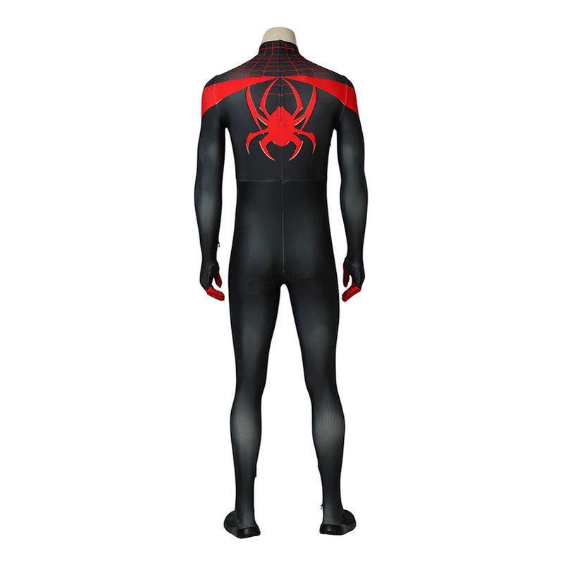 Movie Spider-Man: Into the Spider-Verse Miles Morales Elastic Force Jumpsuit Cosplay Costume