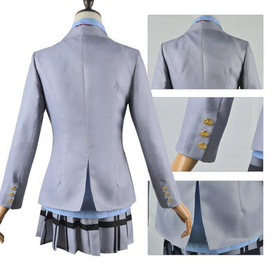 Your Lie in April Kaori Miyazono Cosplay Costume — School Uniform & Wig
