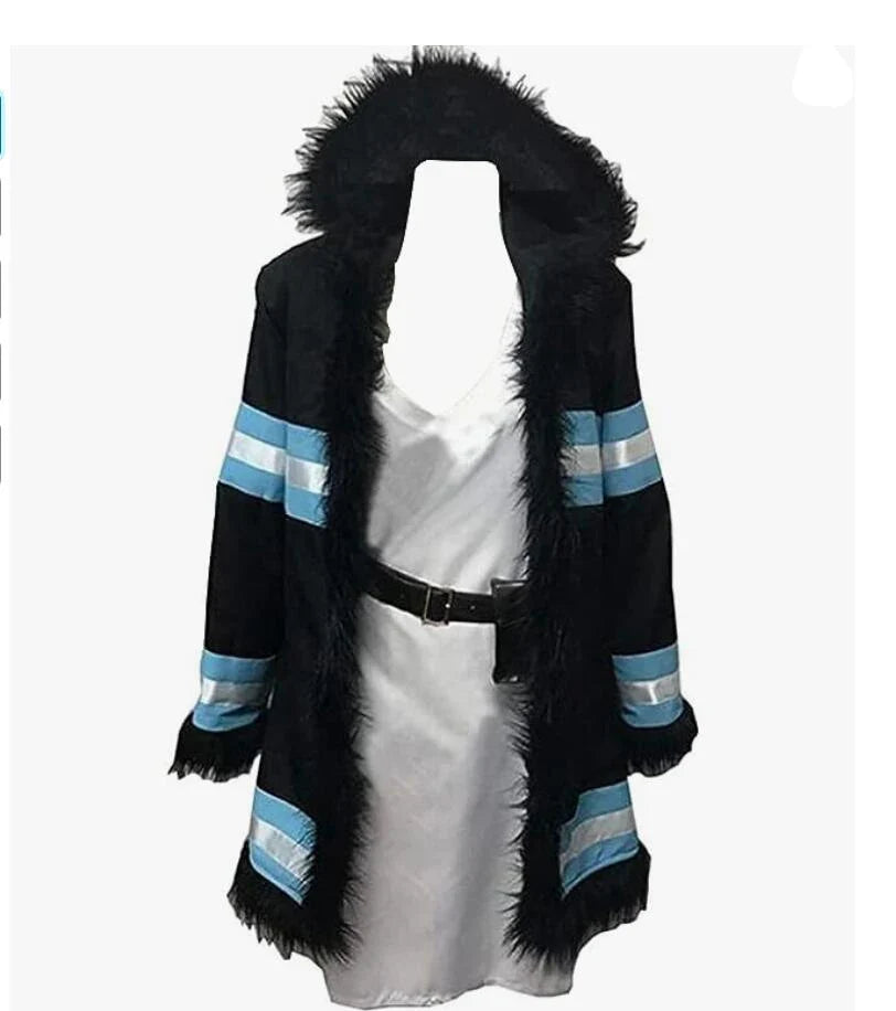 Fire Force Princess Hibana Cosplay Costume — Coat & Dress