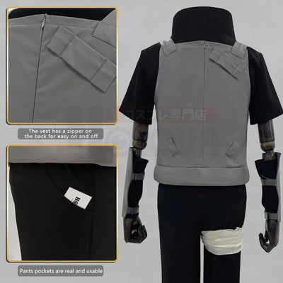 Naruto Itachi ANBU Cosplay Costume — Vest, Shirt & Pants