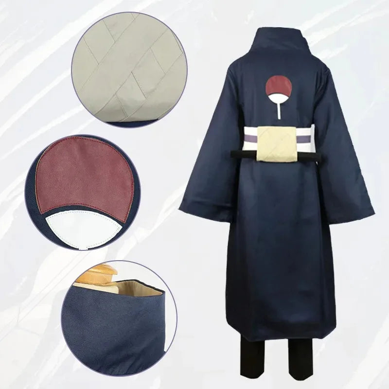 Naruto Uchiha Obito Cosplay Costume — Kimono Robe
