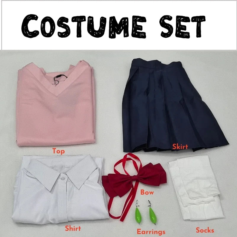 Dandadan Momo Ayase Cosplay Costume — School Uniform & Accessories