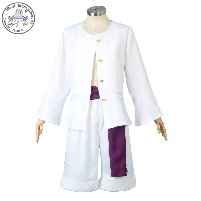 One Piece Luffy Gear 5 (Nika) Cosplay Costume — Wano Set