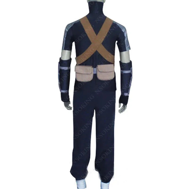 Anime Naruto The Last Ninja Suit Cosplay Costume – Obito & Kakashi Uniform Full Set