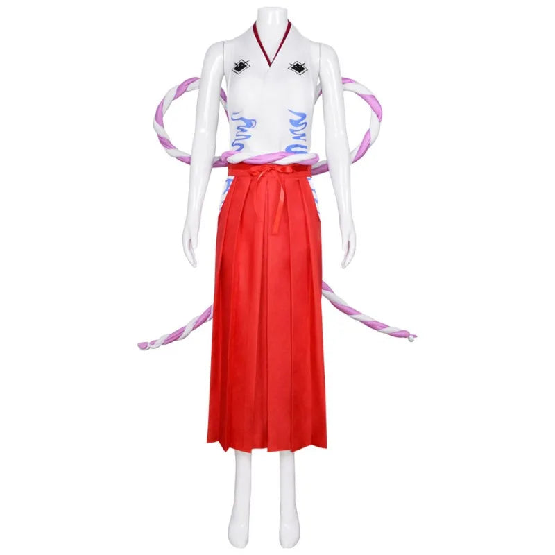 One Piece Yamato (Wano) Cosplay Kimono — with Wig & Horns