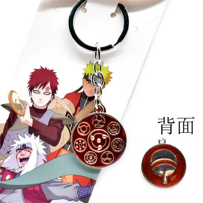Anime Naruto Mask Enamel Keychain – Alloy Car Key Ring & Bag Pendant for Cosplay