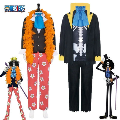 One Piece Brook (Soul King) Cosplay Costume — Full Set
