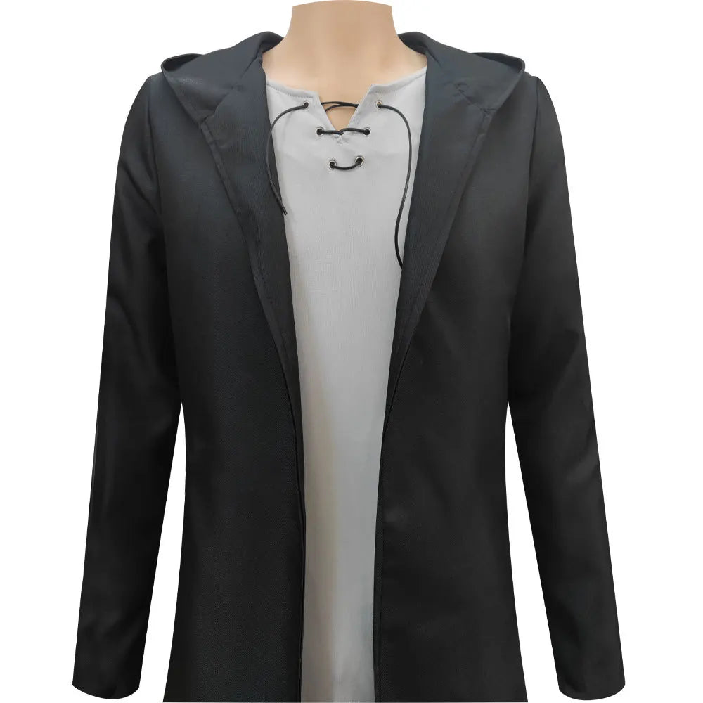 Attack on Titan Eren Yeager Cosplay Costume — Hooded Trench, Shirt & Pants