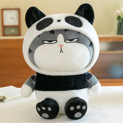 Hooded Tabby Cat Plush Toy — Costume Doll (22 / 40cm)
