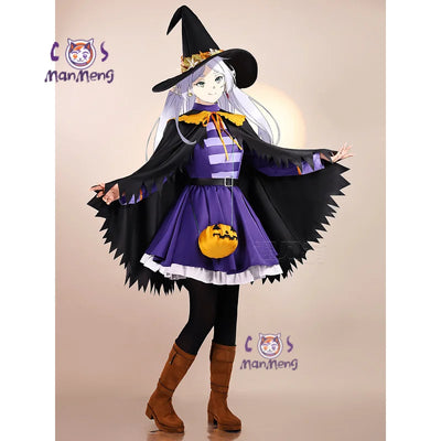 Frieren Fern Cosplay Costume — Dress, Hat & Cloak