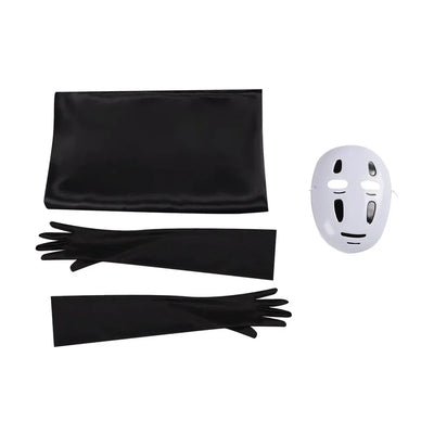 Spirited Away No-Face Cosplay Costume — with Mask & Gloves