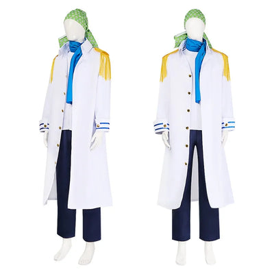 One Piece Koby Cosplay Costume — Marine Captain Uniform