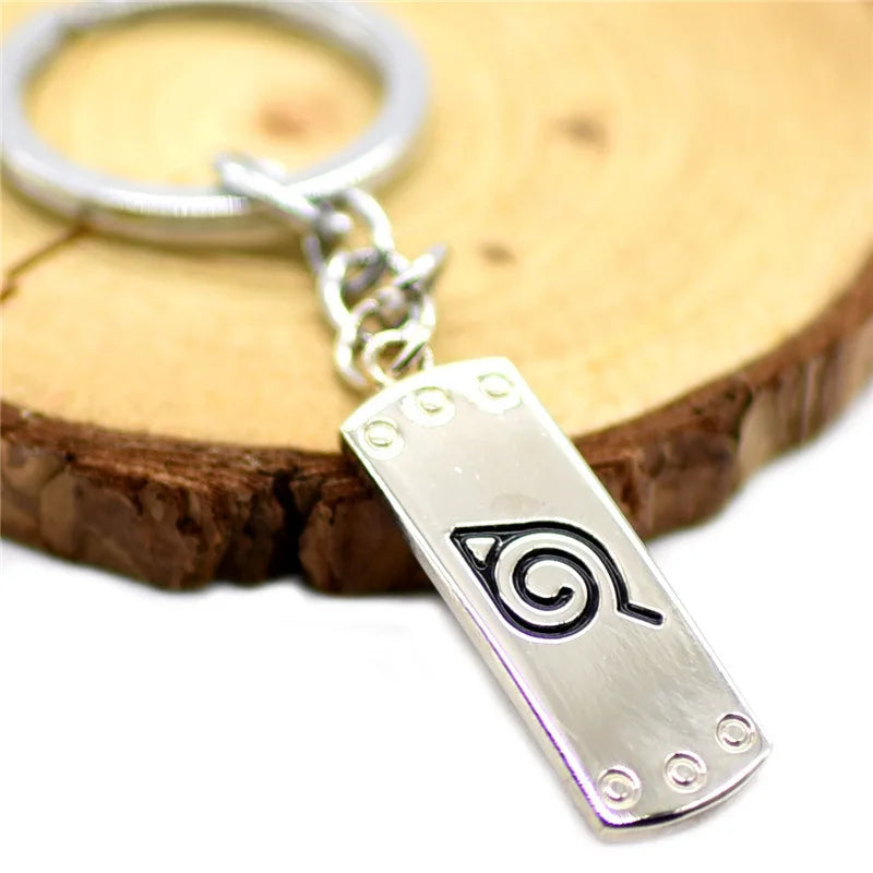 Anime Naruto Mask Enamel Keychain – Alloy Car Key Ring & Bag Pendant for Cosplay