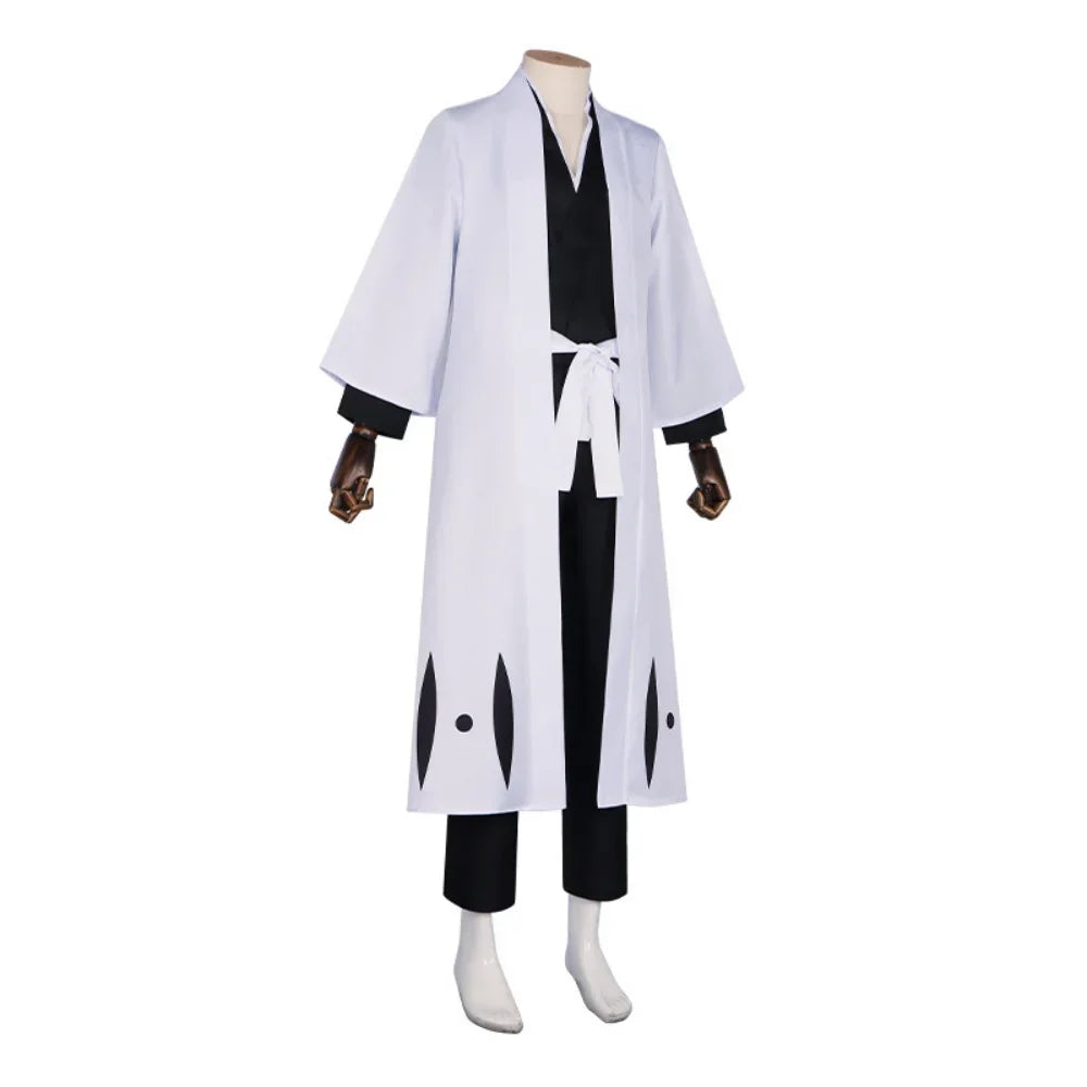 Bleach Aizen Sosuke Cosplay Costume — Captain Kimono & Wig (TYBW)