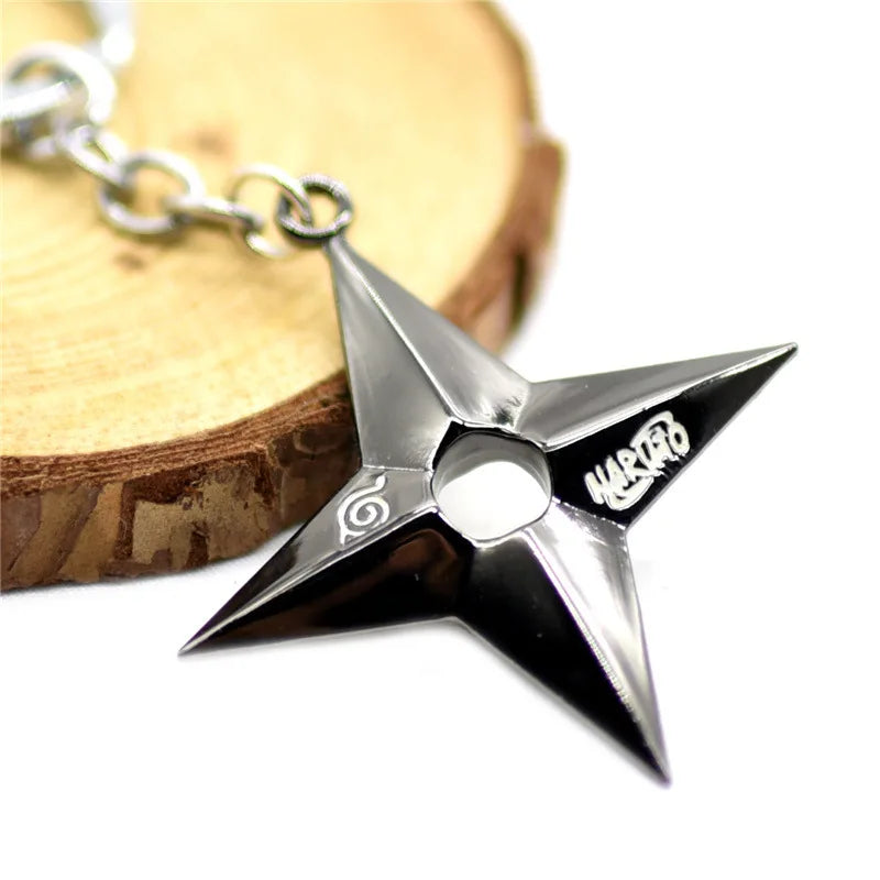 Anime Naruto Mask Enamel Keychain – Alloy Car Key Ring & Bag Pendant for Cosplay