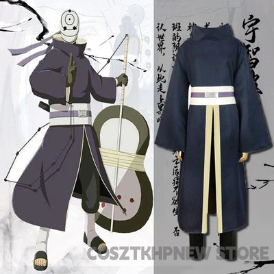 Naruto Uchiha Obito Cosplay Costume — Kimono Robe