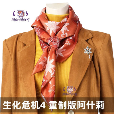 Resident Evil 4 Ashley Graham Cosplay Costume — Orange Jacket Set