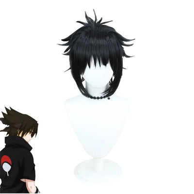 Naruto Sasuke Cosplay T-Shirt & Wig Set