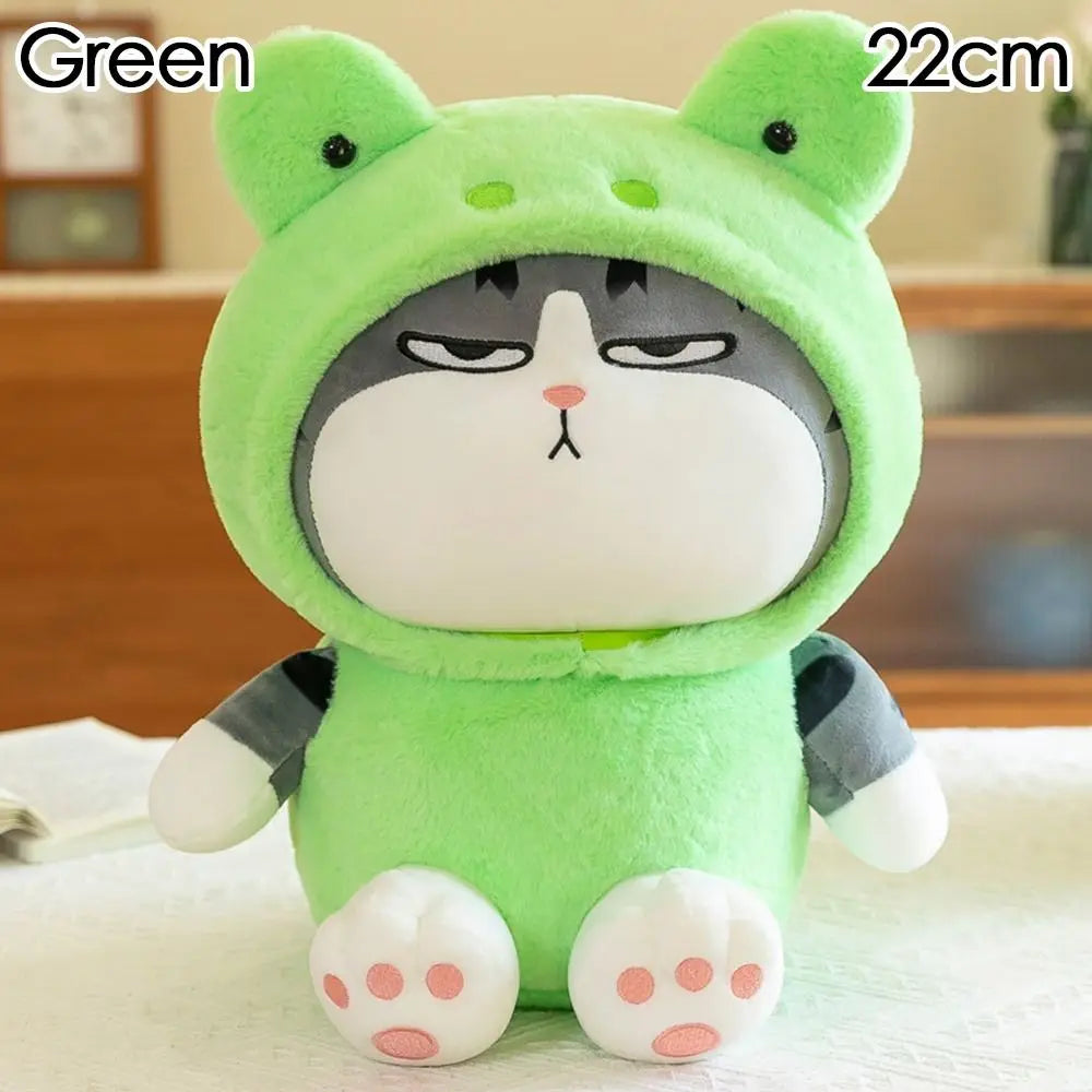 Hooded Tabby Cat Plush Toy — Costume Doll (22 / 40cm)