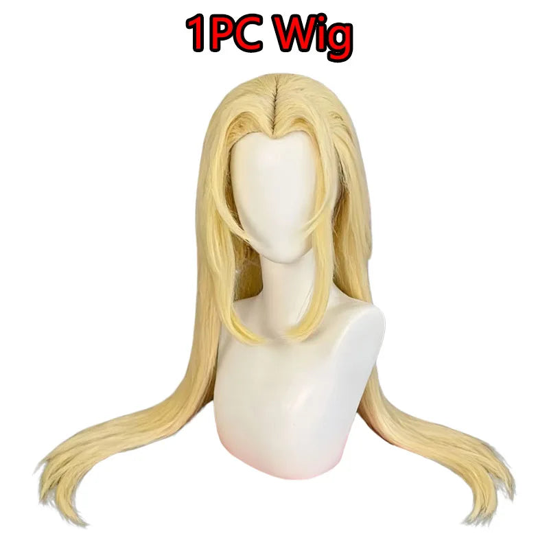 Anime Naruto Tsunade Cosplay Costume Set – Premium Kimono Haori Outfit with Wig & Necklace