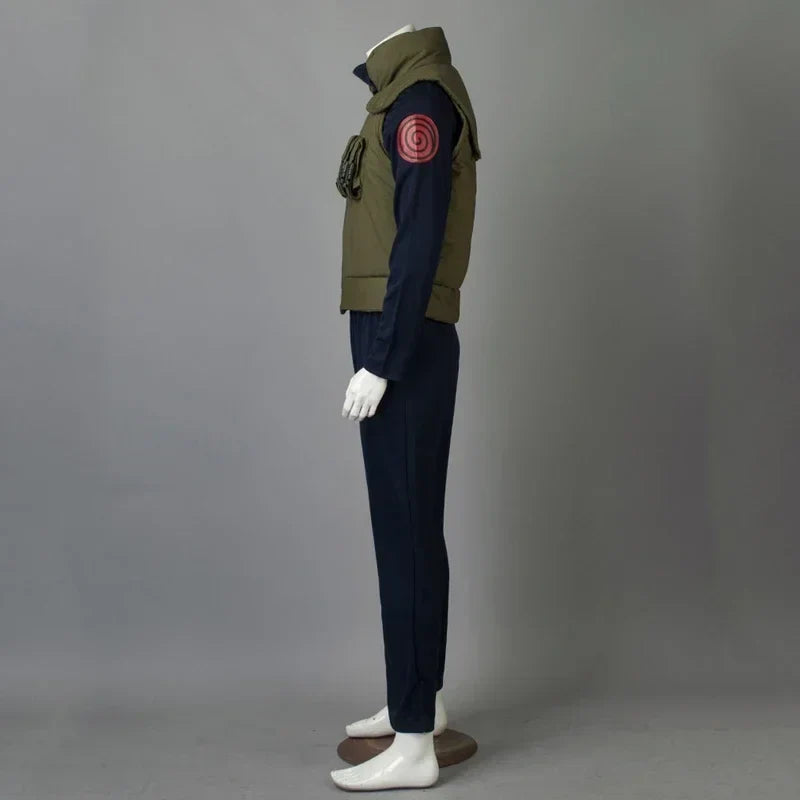 Anime Naruto Hatake Kakashi Cosplay Costume – Premium Ninja Uniform Full Outfit for Adults
