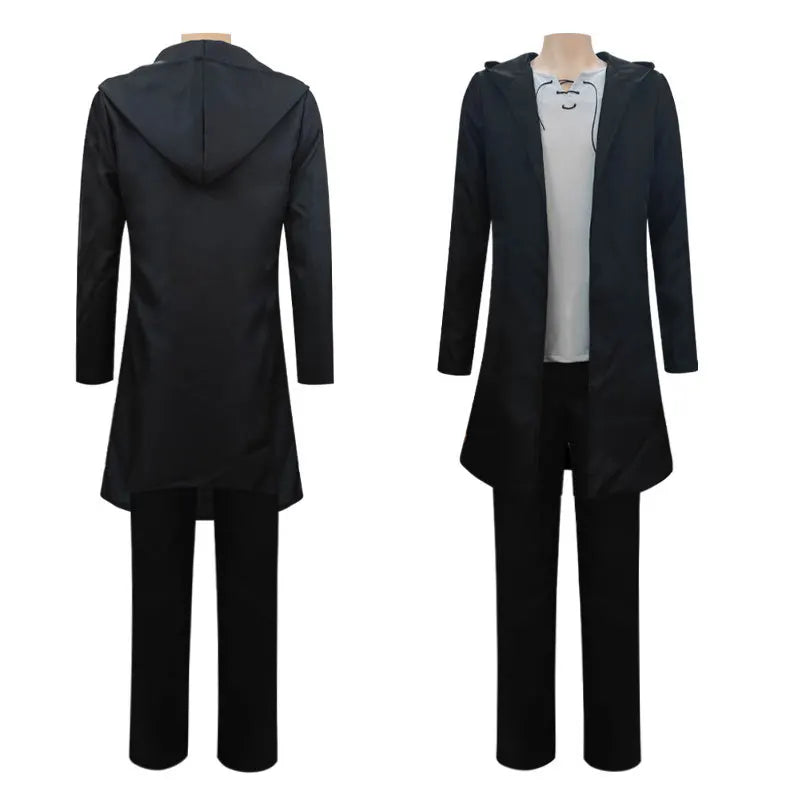 Attack on Titan Eren Yeager Cosplay Costume — Hooded Trench, Shirt & Pants