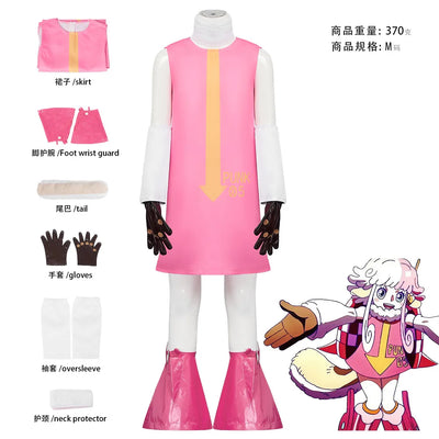 One Piece Dr. Vegapunk (Lilith #05) Cosplay Costume — Pink Dress