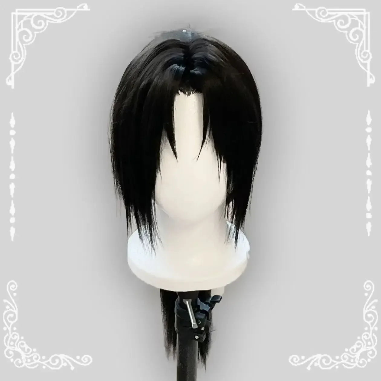 Anime Naruto Itachi Uchiha Cosplay Wig – Heat Resistant Synthetic Black Wig for Adults