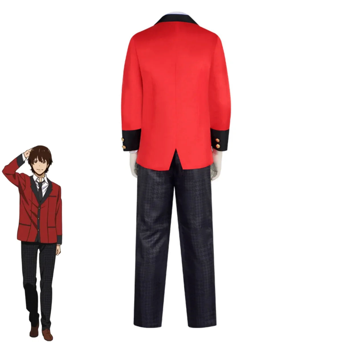 Kakegurui Ryota Suzui Cosplay Costume — JK Uniform & Wig