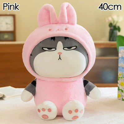 Hooded Tabby Cat Plush Toy — Costume Doll (22 / 40cm)