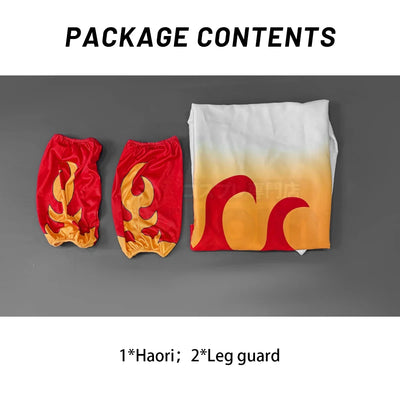 Demon Slayer Rengoku Kyojuro Cosplay Costume — Haori & Wig