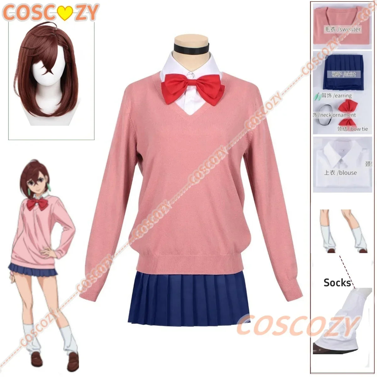 Dandadan Momo Ayase Cosplay Costume — School Uniform & Wig
