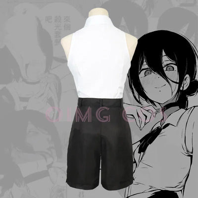 Chainsaw Man Reze Cosplay Costume — Blue Suit Set