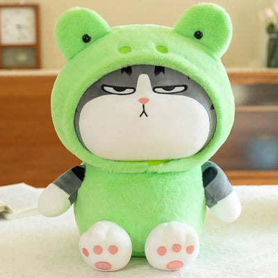 Hooded Tabby Cat Plush Toy — Costume Doll (22 / 40cm)