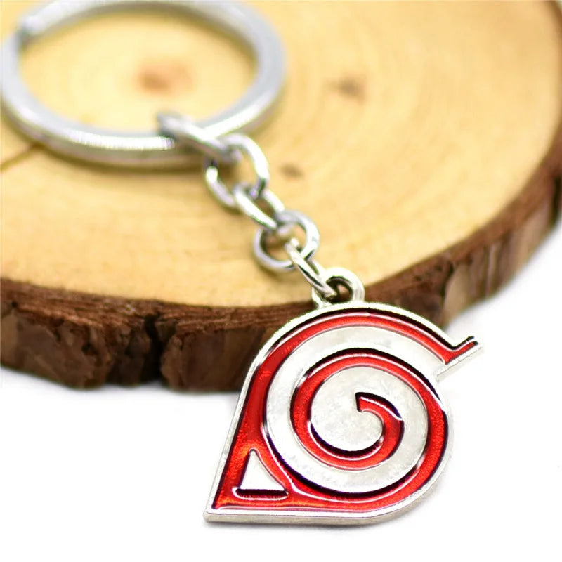 Anime Naruto Mask Enamel Keychain – Alloy Car Key Ring & Bag Pendant for Cosplay