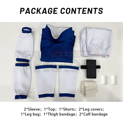 Naruto Sasuke Cosplay Costume — Top & Shorts Set
