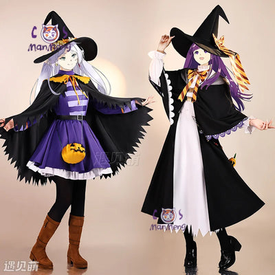 Frieren Fern Cosplay Costume — Dress, Hat & Cloak